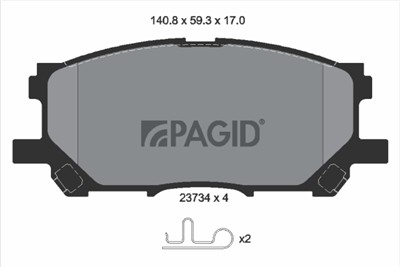 PAGID T1316N Číslo výrobce: 23734.