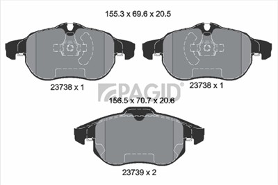 PAGID T1234N Číslo výrobce: 23402.