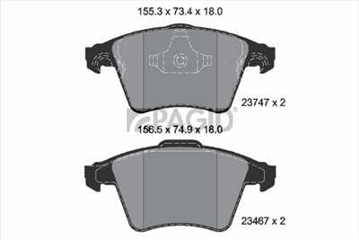 PAGID T1754N Číslo výrobce: 23467.