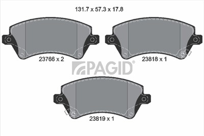 PAGID T3120N Číslo výrobce: 23766.