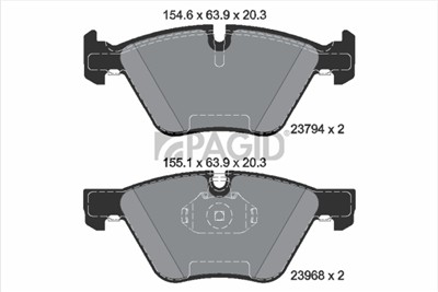 PAGID T1448N Číslo výrobce: 23794.