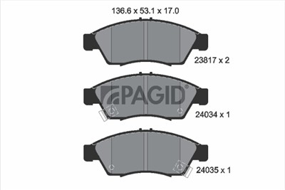 PAGID T1423N Číslo výrobce: 23817.