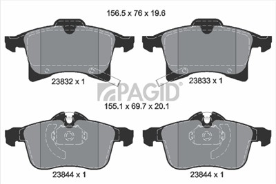 PAGID T1225N Číslo výrobce: 23057.