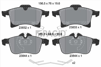 PAGID T4171N Číslo výrobce: 23832.