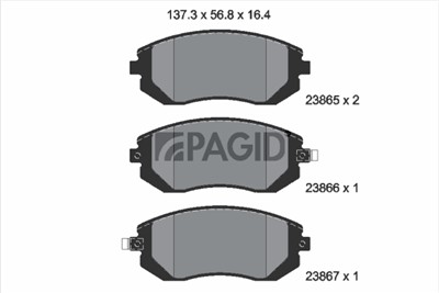 PAGID T1331N Číslo výrobce: 23865.