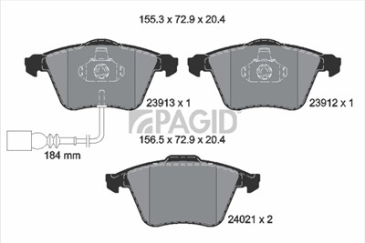 PAGID T2084N Číslo výrobce: 23912.