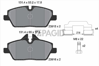 PAGID T1444N Číslo výrobce: 23915.