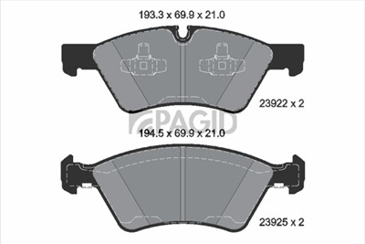 PAGID T1516N Číslo výrobce: 23922.