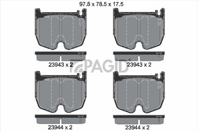 PAGID T1353N Číslo výrobce: 23541.