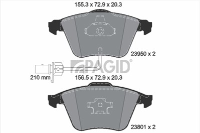 PAGID T1487N Číslo výrobce: 23801.