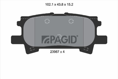 PAGID T1379N Číslo výrobce: 23967.