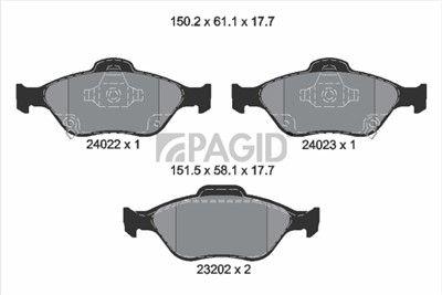 PAGID T1566N Číslo výrobce: 23202.