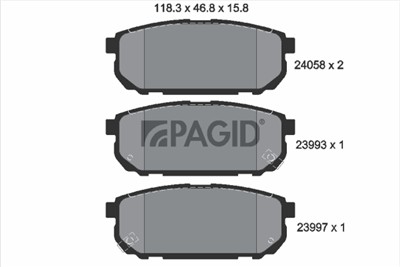 PAGID T1401N Číslo výrobce: 23993.