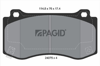 PAGID T1803N Číslo výrobce: 24075.