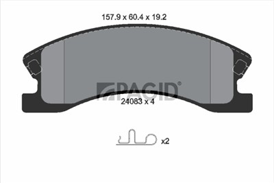 PAGID T1470N Číslo výrobce: 24083.