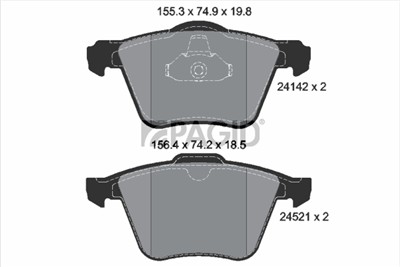 PAGID T1664N Číslo výrobce: 24142.