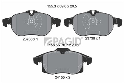 PAGID T1631N Číslo výrobce: 23738.