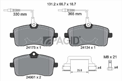 PAGID T2268N Číslo výrobce: 24134.
