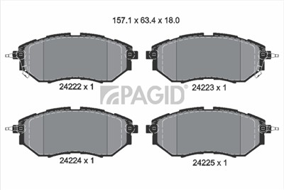 PAGID T1518N Číslo výrobce: 24222.