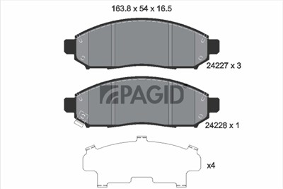 PAGID T1522N Číslo výrobce: 24227.