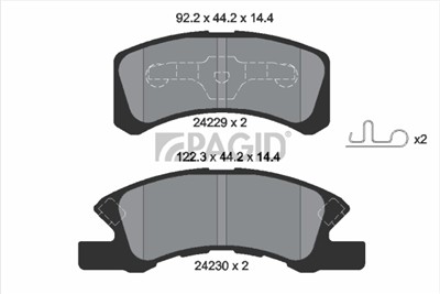 PAGID T1520N Číslo výrobce: 24229.