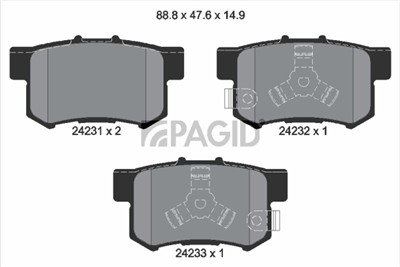 PAGID T1521N Číslo výrobce: 24231.