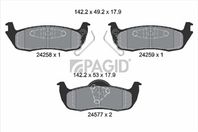 PAGID T1535N Číslo výrobce: 24258.