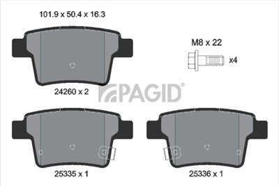 PAGID T1534N Číslo výrobce: 24260.