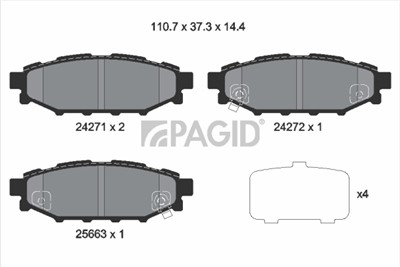 PAGID T1543N Číslo výrobce: 24271.