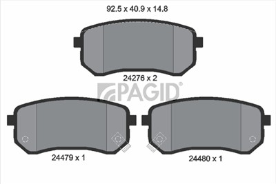 PAGID T1553N Číslo výrobce: 24276.