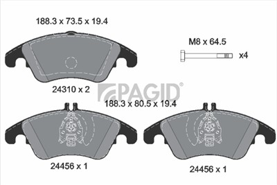 PAGID T1624N Číslo výrobce: 24310.