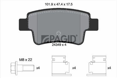 PAGID T1604N Číslo výrobce: 24349.