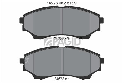 PAGID T1603N Číslo výrobce: 24353.