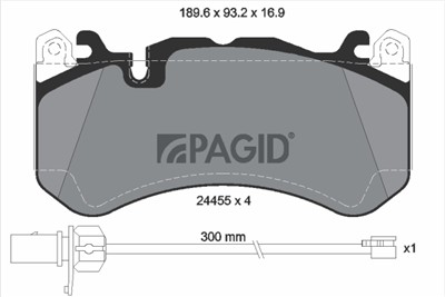 PAGID T2629N Číslo výrobce: 24455.