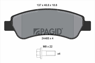 PAGID T1655N Číslo výrobce: 24465.