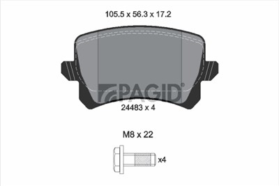 PAGID T1699N Číslo výrobce: 24483.