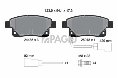PAGID T1642N Číslo výrobce: 24486.