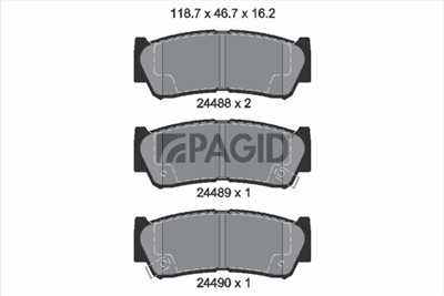 PAGID T1672N Číslo výrobce: 24488.