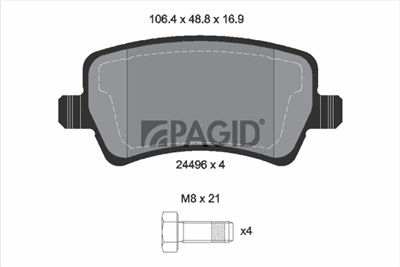 PAGID T1658N Číslo výrobce: 24496.