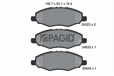 PAGID T1684N Číslo výrobce: 24523.