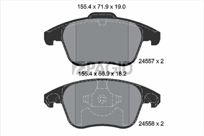 PAGID T1702N Číslo výrobce: 24557.