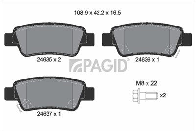 PAGID T1729N Číslo výrobce: 24635.