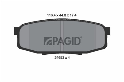 PAGID T1750N Číslo výrobce: 24653.