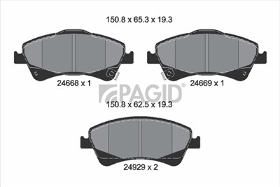 PAGID T1905N Číslo výrobce: 24668.