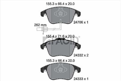 PAGID T1760N Číslo výrobce: 24332.