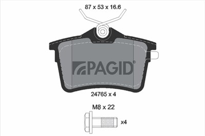 PAGID T1788N Číslo výrobce: 24765.