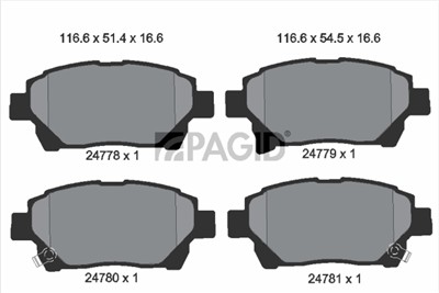 PAGID T1852N Číslo výrobce: 24778.