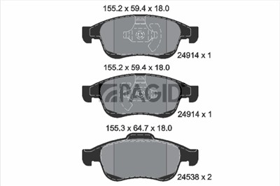 PAGID T1894N Číslo výrobce: 24538.