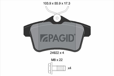 PAGID T1844N Číslo výrobce: 24922.