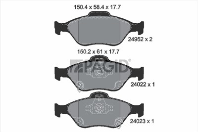 PAGID T2548N Číslo výrobce: 24022.